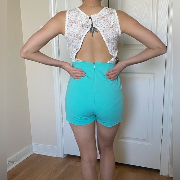 Lace One Piece Romper - Picture 2 of 3